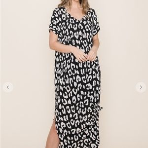 Leopard maxi dress